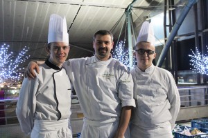 Le Chef Mickaël Wickaert et ses apprentis : Maxime & Quentin